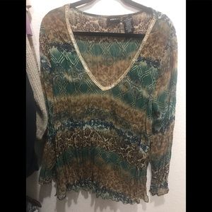 Beautiful versatile sheer blouse